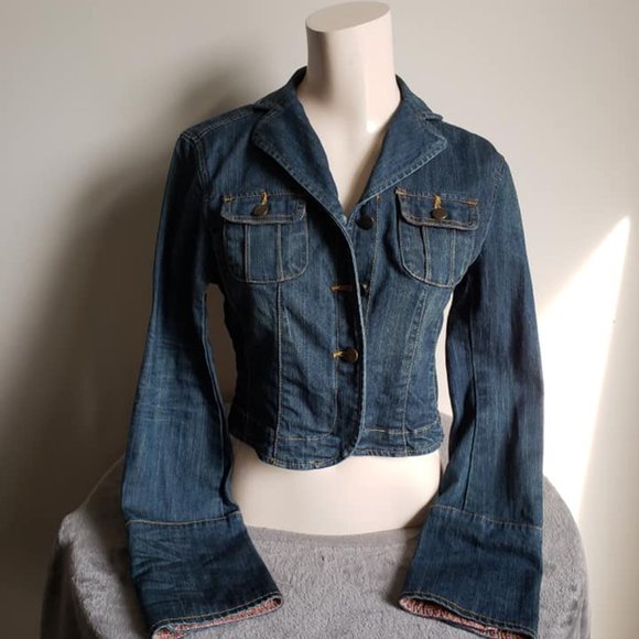 L.A. Denim EigenPost Cropped Jean Jacket - Picture 1 of 7